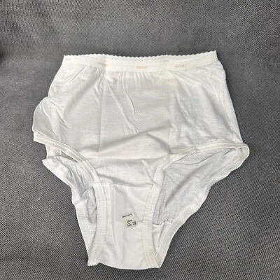 De colección Blanco 100% Algodón Calzoncillos Ropa Interior Bragas Nuevo de Lote Antiguo 1987 Jockey Para Ella Mujer’s 6 Foto 1 de 4
