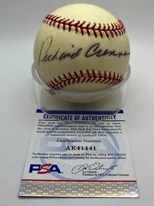 Autógrafo Firmado Oficial de Béisbol OMLB ADN PSA de Actor Richard Crenna - Imagen 1 de 2