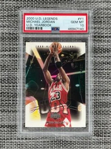 MICHAEL JORDAN 2000 UPPER DECK LEGENDS U.D. YEARBOOK #Y1 POP 24 PSA 10 GEM MINT - Picture 1 of 2
