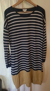 Fat Face striped Long Jumper Dress Long Sleeve UK Size 14 - Picture 1 of 4