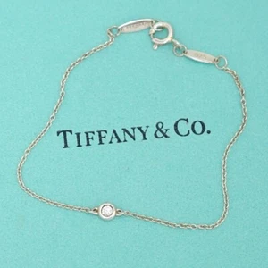 Tiffany & Co. By The Yard Diamond Bracelet 7.5" Silver 925 Peretti w/Box #7181 - Picture 1 of 7
