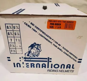 New/Open Box International Riding Helmets IRH Pro-Rider Size 7 3/8 Black - Picture 1 of 6