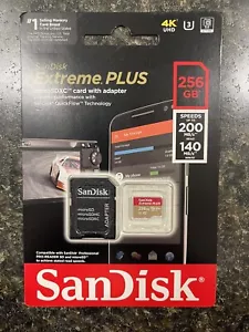 SanDisk Extreme Micro SDXC Memory Card 256GB With Card Reader Adapter - Picture 1 of 3