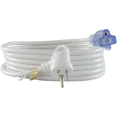 Conntek 24161-180 I-Ring Extension Cord 15-Foot 16/3 White Cable With Glowing - Image 1 of 4