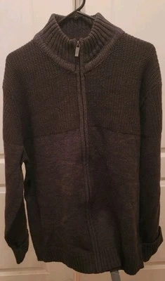 Suéter Kenneth Cole Reaction Para Hombre XXL XXG Cremallera Completa Gris Carbón Manga Larga Foto 1 de 4