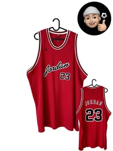 Chicago Bulls USA Jordan Retro 90s Vintage Nike Basketball Jersey Tank Top Shirt - Picture 1 of 7