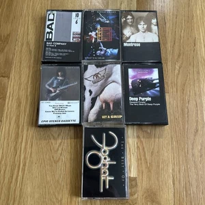 Hard Rock Metal  Rock Cassette Montrose Bad Company Foghat Aerosmith Set of 7 - Picture 1 of 3