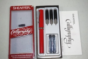 Pluma Estilográfica Sheaffer Red NoNonsense con Plumillas de Caligrafía B M F - Imagen 1 de 12