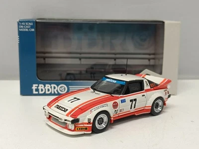 Mazda RX-7 Savanna Racing Daytona 1979 No77 #77 Limited 3000pz Ebbro 1:43 Nuovo - Immagine 1 di 4