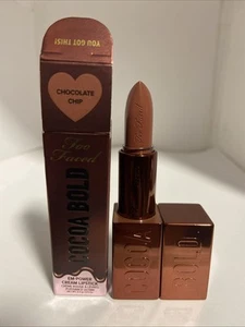 Too Faced CHOCOLATE CHIP Cocoa Bold Em Power Cream Lipstick Full Size .11 oz - Picture 1 of 1