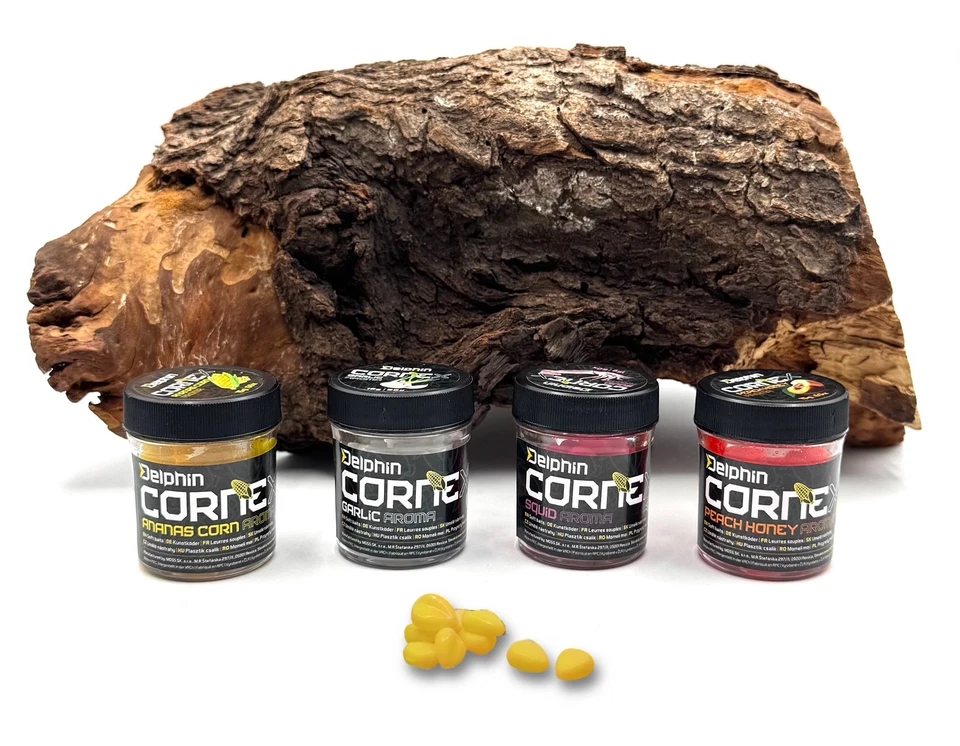 Delphin CorneX Kunstmais Kunstköder 15g - 60stk 4 Aromen Mais Hakenköder Köder - Bild 1 von 1