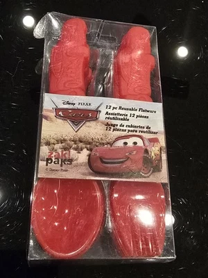 Tenedores de cubiertos de plástico para niños de doce piezas Disney Cars cucharas comedor NUEVO DE COLECCIÓN  Foto 1 de 4