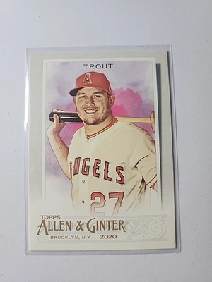 2020 Topps Allen & Ginter Mike Trout Los Angeles Angels #85 - Image 1 of 2