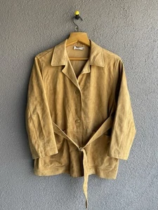 Chaqueta de Cuero Gamuza Bally Rara Talla L Color Marrón - Imagen 1 de 24