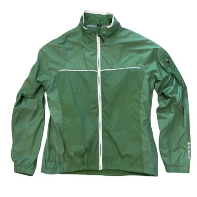 Chaqueta de golf Sunice verde clima talla M cortavientos ligera reflectante Foto 1 de 4