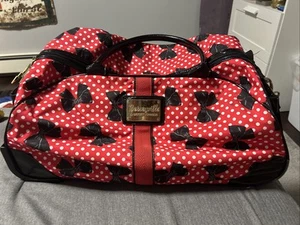 De colección Betseyville Betsey Johnson Lunares Pajarita Traje Estuche Bolso!! Raro - Imagen 1 de 10