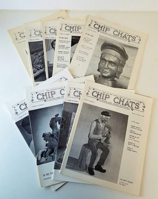 Chip Chats Magazine by National Wood Carvers Association Lot of 9 - 1971 & 1972 - Image 1 of 4
