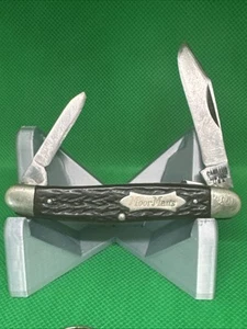 VINTAGE CAMILLUS 3 BLADE STOCK POCKET KNIFE MOORMANS FEED SHIELD 1 Broken Blade - Picture 1 of 7