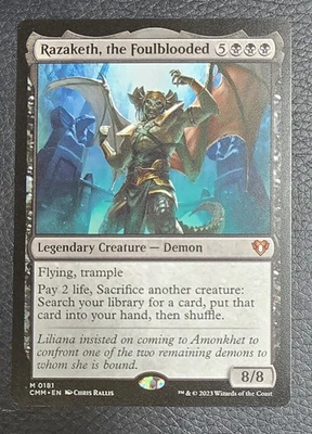 Razaketh, the Foulblooded Commander Masters Regular MTG NM Magic Card - Image 1 of 2