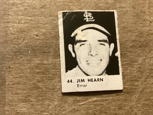 1950 R423 Game Strip Cards Rare Purple Back Jim Hearn #44 - Very Good - Top Left - Picture 1 of 3