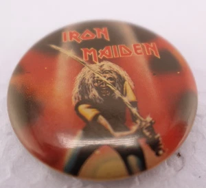 IRON MAIDEN Japan Pinback Vintage Button RARE 1.25" Badge 1981 - Picture 1 of 4