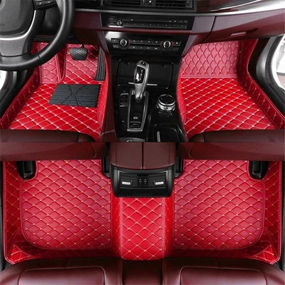 Car Floor Mats for ‌Chevrolet Colorado S10 2011–2023 RG Leather Mat Red - Изображение 1 из 4