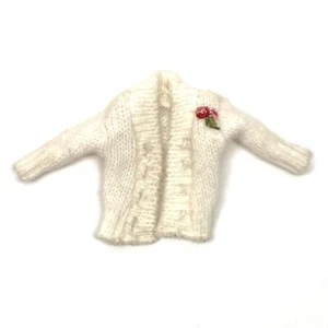 Vintage PENNY BRITE Knit White CARDIGAN WINTER PRINCESS Deluxe Reading 1963 1964 - Picture 1 of 2