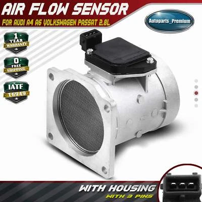 Mass Air Flow Sensor for Audi 100 90 A4 A6 Quattro Cabriolet V6 2.8L 078133471A - Image 1 of 4