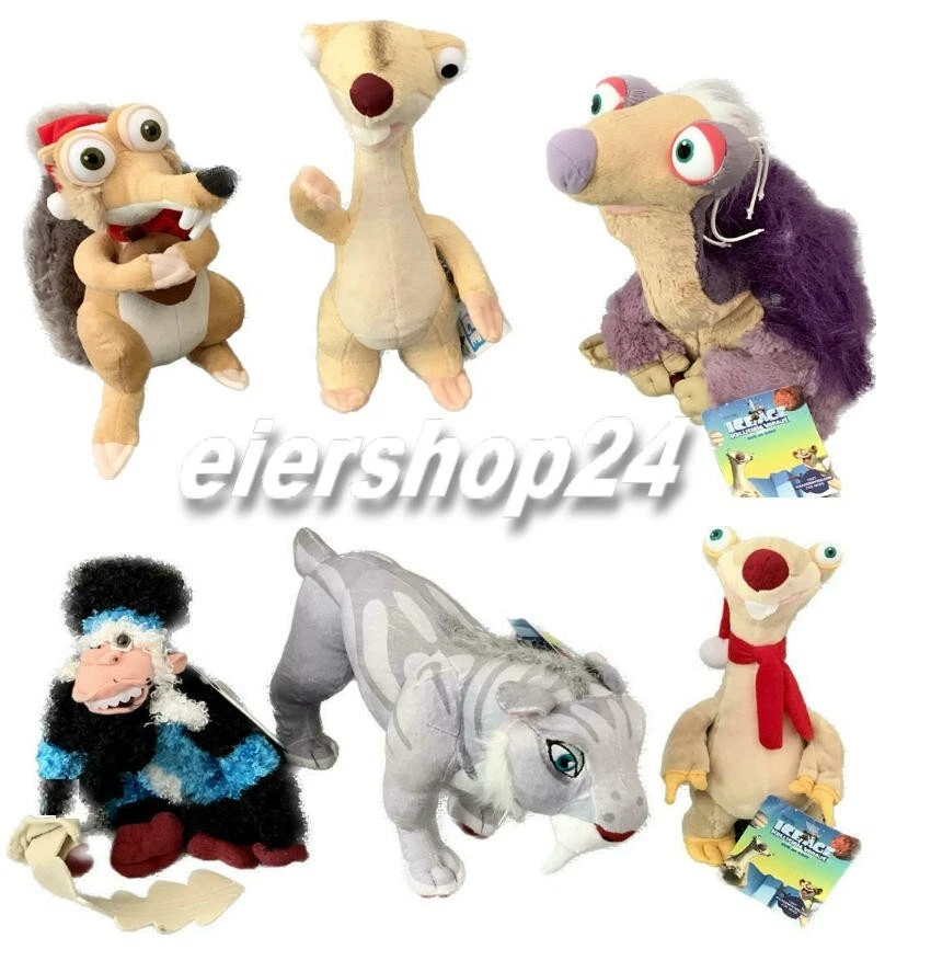 6er Set Plüschtiere ICE AGE u.a. Sid Scrat NEU MIT ETIKETT bis 37 cm Weihnachten - Bild 1 von 1