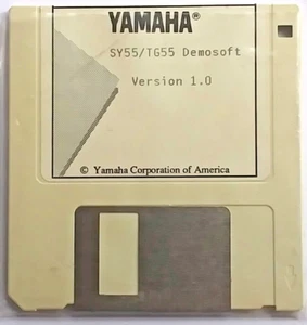 Yamaha SY55 TG55 Demosoft Ver. Disquete original 1.0 para usar con el QX5FD. - Imagen 1 de 1