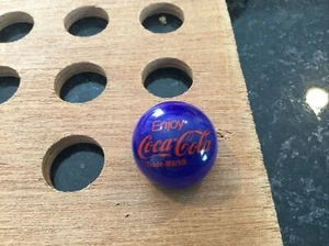 Vintage | Enjoy Coca Cola | Red & Blue | Marble | 1980s - Picture 1 of 4