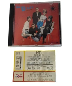 B-52's Pretenders Ticket Stub 1998 Riverport Amphitheatre St. Louis With CD - Picture 1 of 8