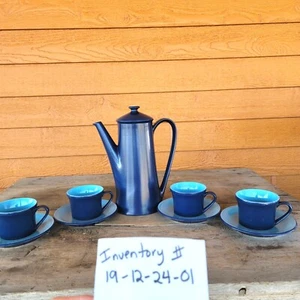 Mexican rainbow Mid Century Modern Ben Seibel Mikasa Coffee Pot 4 cups saucers - Picture 1 of 12