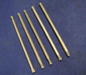 5 x Screwdriver Bits 150mm Long for Drill Driver Flat Ph & Pz - Picture 1 of 1
