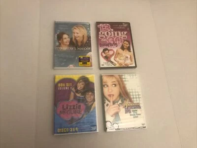 4 DVDs, Hannah Montana Livin’ the Rock Star Life! (2006), Lizzie McGuire…. Foto 1 de 4