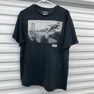 Star Wars T-Shirt Large X-Wing Over Golden Gate Bridge Kurzarm  - Bild 1 von 10