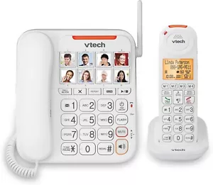 VTech VTSN5147 Amplified Corded/Cordless Answering System Big Buttons & Display™ - Picture 1 of 11