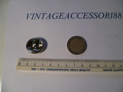 BOTTONE 2 FORI MAGLIA ANCORA MARINA MARINAIO NAUTICA COLOR ARGENTO 2,4 X 2 CM - Immagine 1 di 2