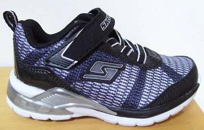 Toddler Boys Skechers S Lights Erupters II Lava Wave Black Silver Sneakers Sz 6 - Image 1 of 4