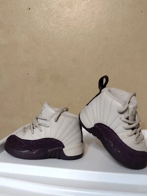 Air Jordan 12 Retro Desert Sand Purple Unisex Baby Shoes Size 4c Boy/Girl - Image 1 of 4