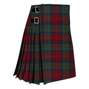 Schottischer MacQuarrie gedämpfter Tartan Kilt Herren handgefertigt traditionell 8 Yard Kilts - Bild 1 von 2