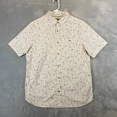 Camisa de Senderismo REI Para Hombres Grande Blanca Manga Corta Nylon Lyocell Trail Guide Pesca Foto 1 de 4