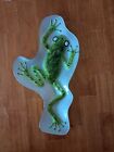 Glass Frog Dish 12" Ashtray Or Snack Tray