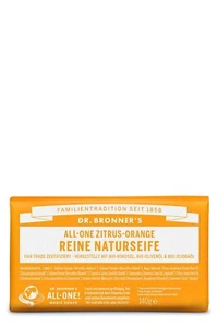 1x Dr. Bronners Reine Naturseife Zitrus-Orange vegan & fair trade 140g - Bild 1 von 3