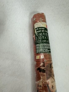 VTG NASCAR JEFF GORDAN GIFT WRAP PAPER ROLL UNOPENED 3.33 ft x 7-yard 70 sf 2009 - Picture 1 of 5