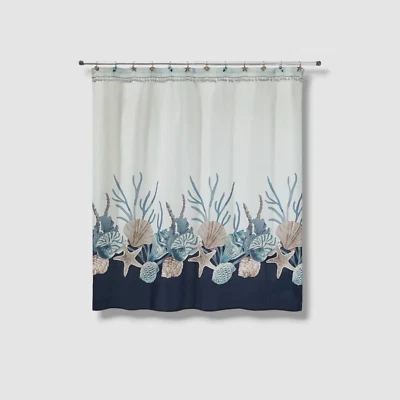 Avanti Linens Blue Lagoon Shower Curtain 72in x 72in - Image 1 of 4