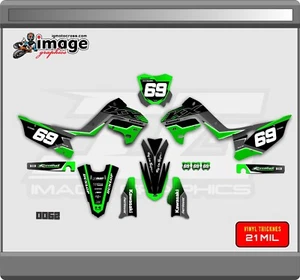 KX 125 Kx 250 2003-2007 SEMI CUSTOM POLISPORT RESTYLE KIT GRÁFICO - Imagen 1 de 1