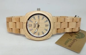 Reloj Mujer Madera Acero Green Time Maple Esfera De Madera, Caja 36 Mm - Imagen 1 de 7