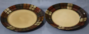 Lot 2 Pfaltzgraff CALICO Stoneware Salad Lunch Plates 8.75" - Picture 1 of 3