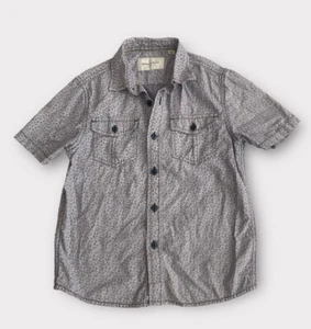 Paper Denim & Cloth Boys Shirt Size 5 100% Cotton Short Sleeve Button Up Floral - Picture 1 of 5